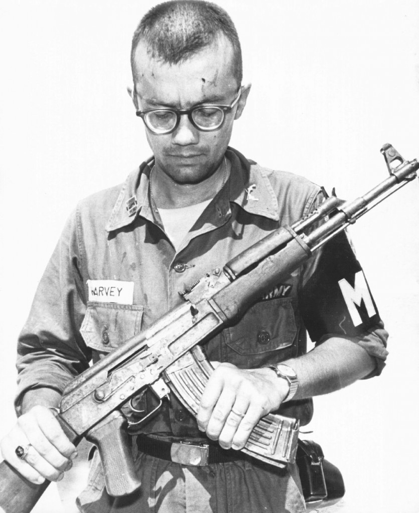 usa soldier with ak47 in VW