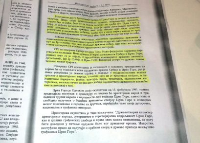 Научни рад "Пет година од стварања СРЈ", аутор Миодраг Мишко Вуковић