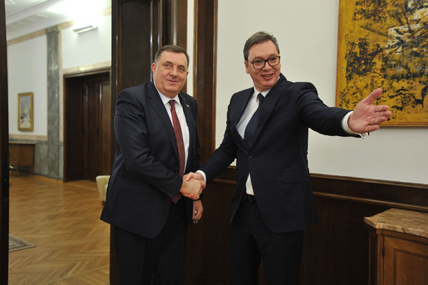 Vučić i Dodik. Фото: Танјуг